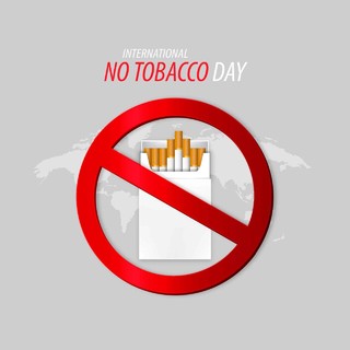 香烟标志世界哮喘日禁烟日肺健康禁烟矢量图